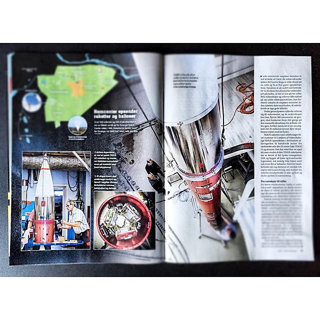Proud to cover 10 pages in the newest issue of Science Illustrated with pictures from our trip to the Swedish Spacestation Esrange!  #raisfoto #esrange #kiruna #illustreretvidenskab #scienceillustrated #space #rocket #science #photographer #lovemyjob